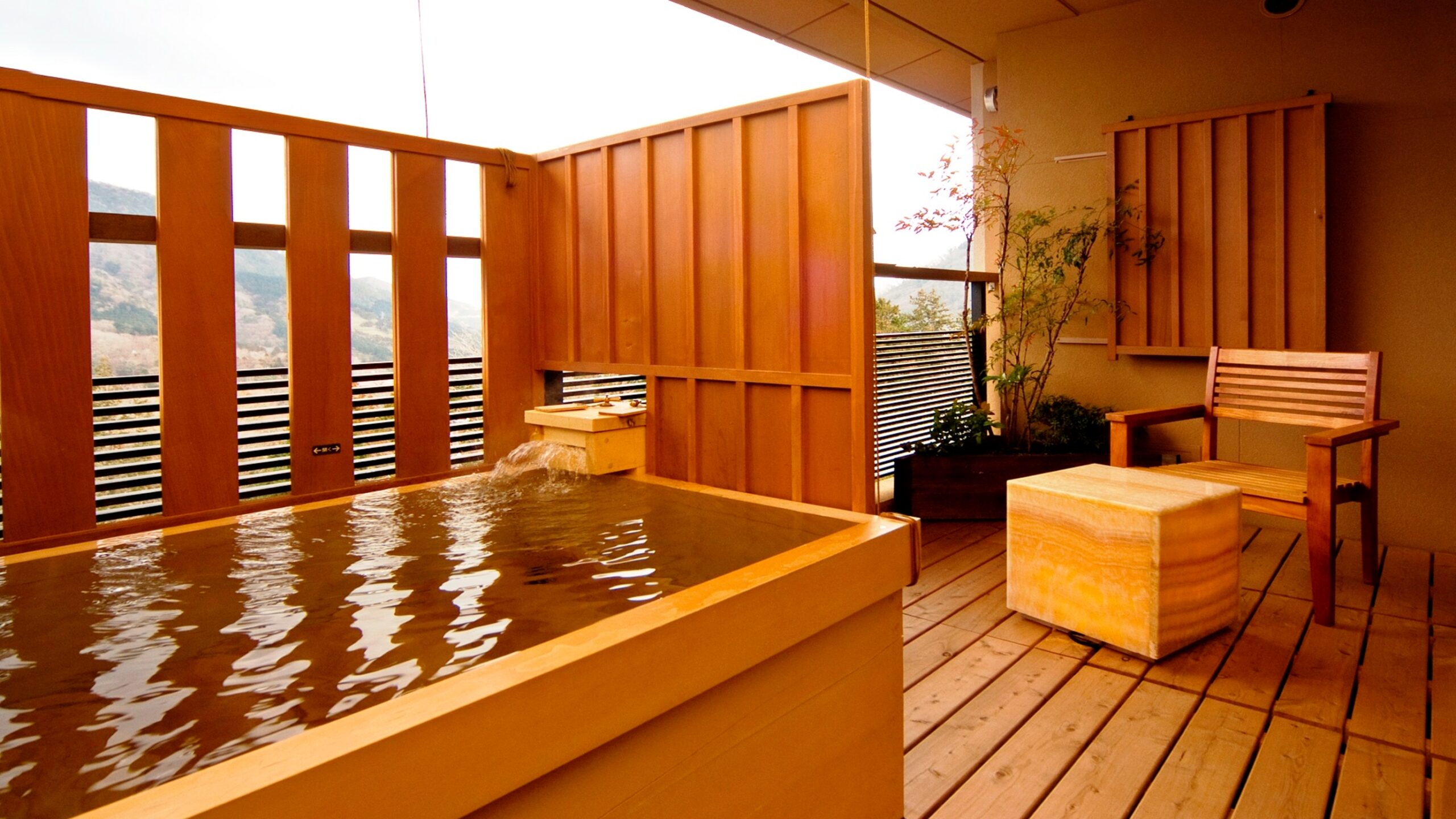 客室露天風呂つき宿