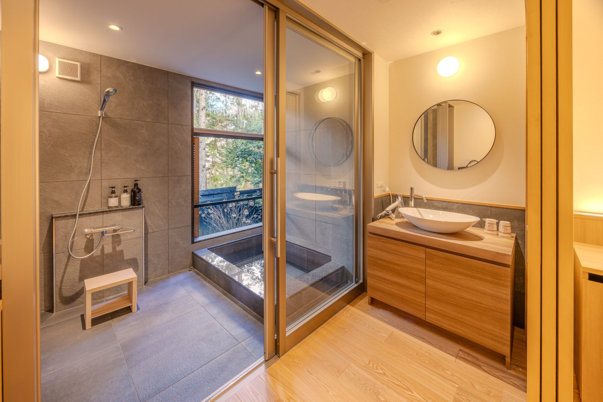 ススキの原 一の湯 客室露天風呂