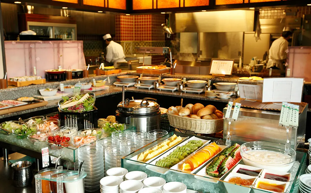 木の葉の朝食ビュッフェ