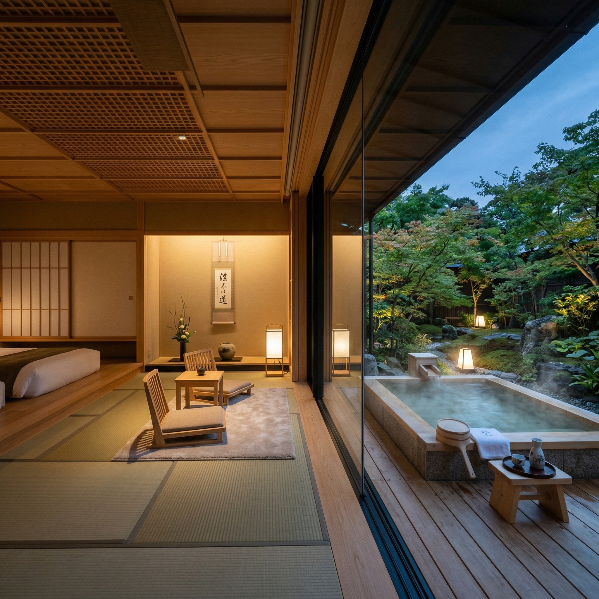 ひとりで露天風呂付き客室に泊まれる箱根の宿